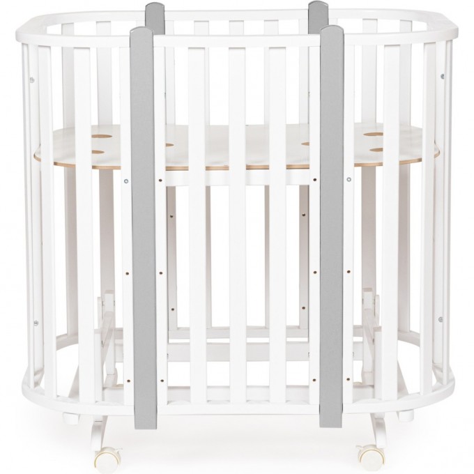 Детская кровать-трансформер SWEET BABY PALERMO 5 в 1 с маятником Bianco/Grigio 426801 Детская кровать-трансформер SWEET BABY PALERMO 5 в 1 с маятником Bianco/Grigio 426801