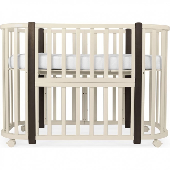 Детская кровать-трансформер SWEET BABY PALERMO Avorio/Wenge (слоновая кость/венге) 5 в 1 с маятником 426800 Детская кровать-трансформер SWEET BABY PALERMO Avorio/Wenge (слоновая кость/венге) 5 в 1 с маятником 426800