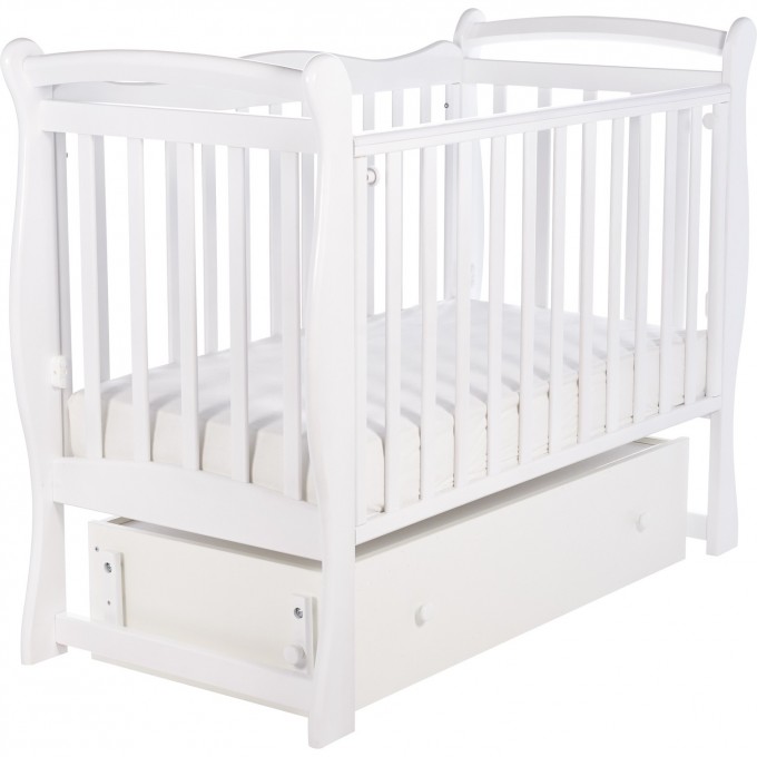 Детская кроватка SWEET BABY DOLCE VITA Bianco (белый) с маятником 376903 Детская кроватка SWEET BABY DOLCE VITA Bianco (белый) с маятником 376903