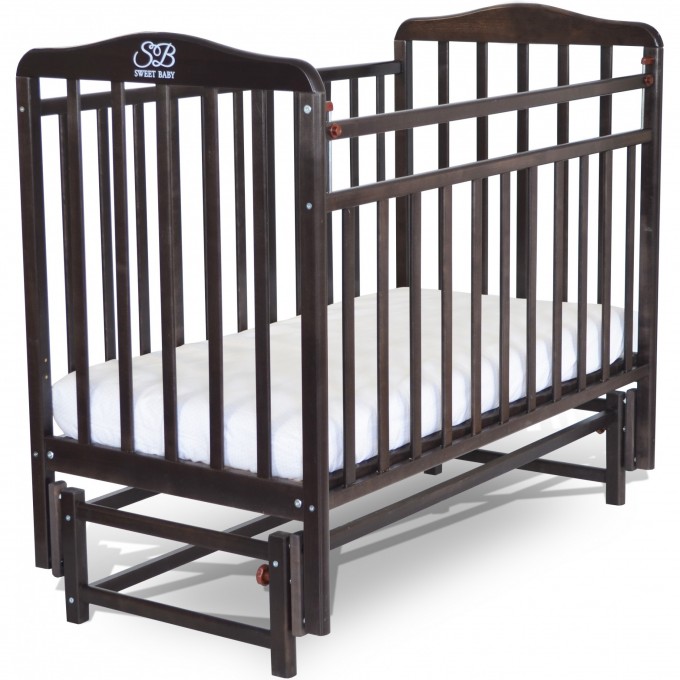 Детская кроватка SWEET BABY FLAVIO Wenge (Венге) с маятником 382005 Детская кроватка SWEET BABY FLAVIO Wenge (Венге) с маятником 382005