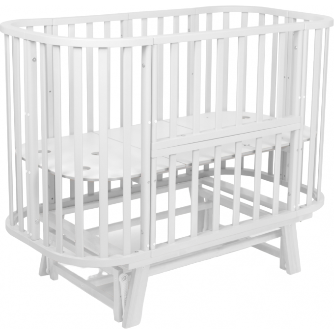 Детская кроватка SWEET BABY с маятником Barocco New Белый/Белый 427001 Детская кроватка SWEET BABY с маятником Barocco New Белый/Белый 427001