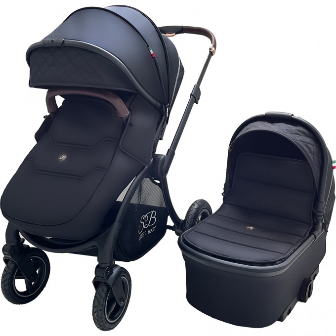 Коляска 2в1 SWEET BABY CUPOLA Black Neo 426751 Коляска 2в1 SWEET BABY CUPOLA Black Neo 426751