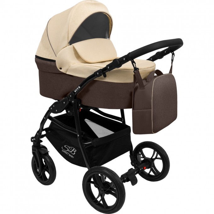 Коляска 2в1 SWEET BABY VITA Beige/Brown 426740 Коляска 2в1 SWEET BABY VITA Beige/Brown 426740