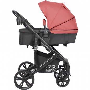 Коляска-трансформер 2в1 SWEET BABY COMFORT Black Red