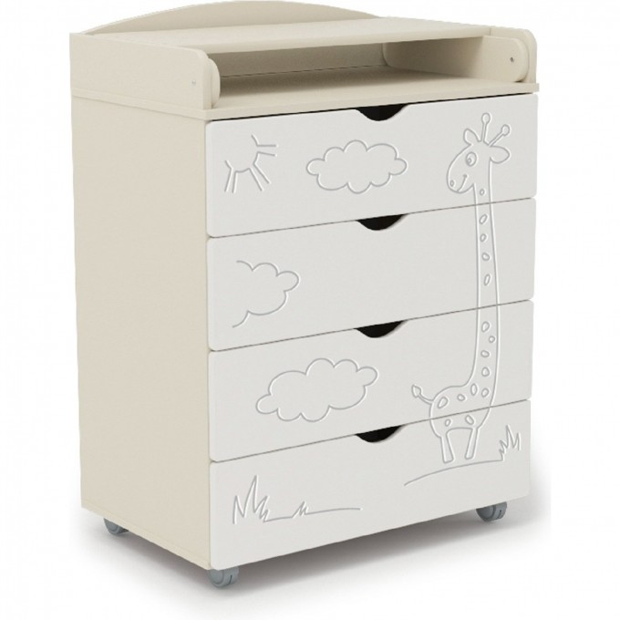 Комод SWEET BABY VENERDI ЖИРАФ Avorio Bianco (слоновая кость+белый) 382036 Комод SWEET BABY VENERDI ЖИРАФ Avorio Bianco (слоновая кость+белый) 382036