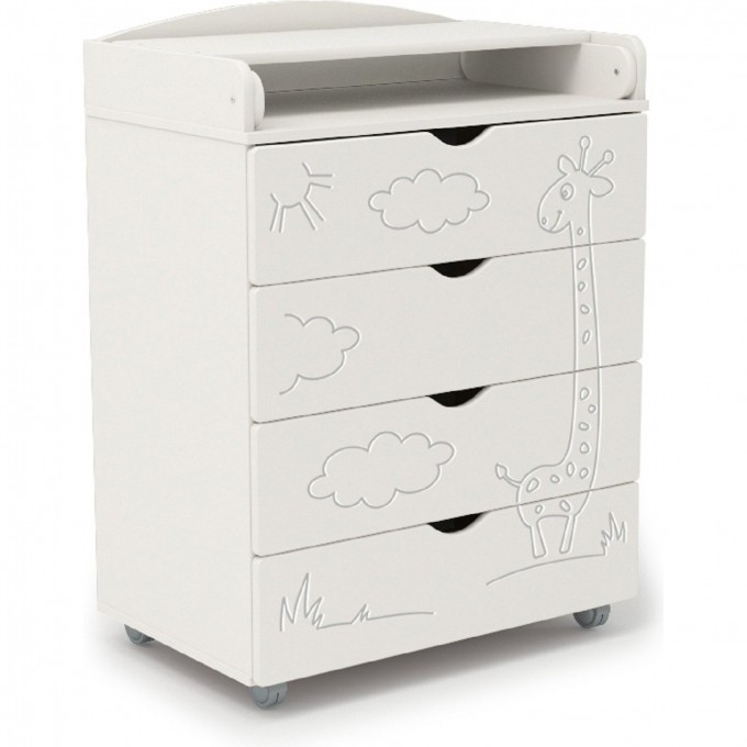 Комод SWEET BABY VENERDI ЖИРАФ Bianco (белый) 382034 Комод SWEET BABY VENERDI ЖИРАФ Bianco (белый) 382034