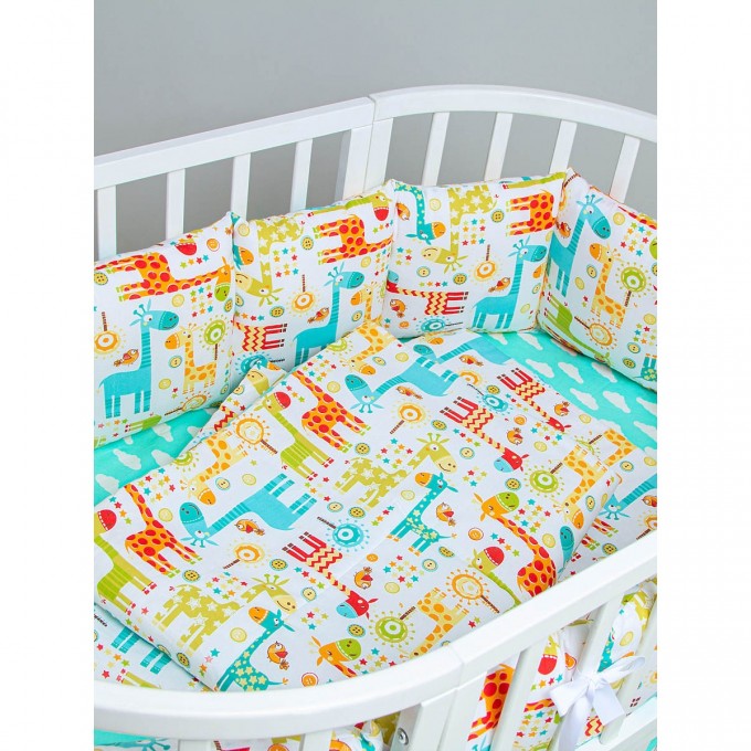 Комплект постельного белья SWEET BABY ЖИРАФЫ 4 предмета 426596 Комплект постельного белья SWEET BABY ЖИРАФЫ 4 предмета 426596