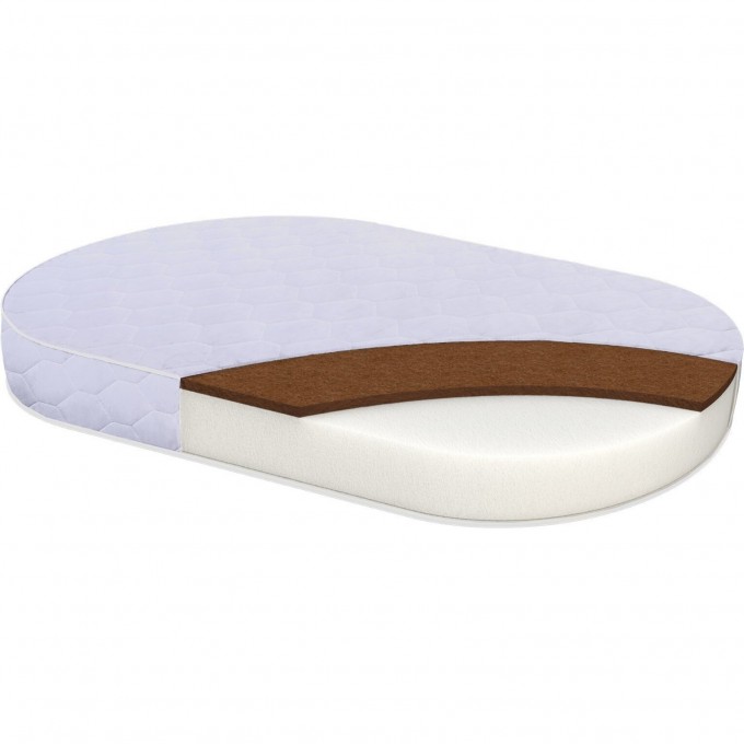 Матрас в кроватку SWEET BABY COCOS COMFORT PLUS овальный BAROCCO/PALERMO 119X59х11 426927 Матрас в кроватку SWEET BABY COCOS COMFORT PLUS овальный BAROCCO/PALERMO 119X59х11 426927