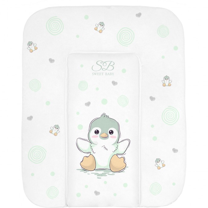 Пеленальный матрасик 58х71 см SWEET BABY PINGUINO Green (пингвин зеленый) 426914 Пеленальный матрасик 58х71 см SWEET BABY PINGUINO Green (пингвин зеленый) 426914