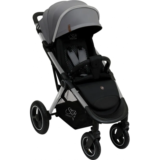 Прогулочная коляска SWEET BABY SUBURBAN COMPATTO Silver Black (Air) 426792 Прогулочная коляска SWEET BABY SUBURBAN COMPATTO Silver Black (Air) 426792