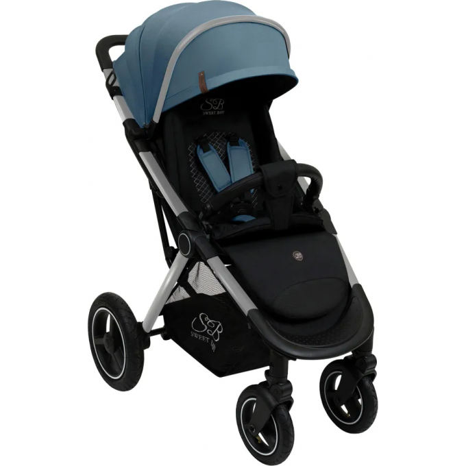 Прогулочная коляска SWEET BABY SUBURBAN COMPATTO Silver Dark Green (Air) 426795 Прогулочная коляска SWEET BABY SUBURBAN COMPATTO Silver Dark Green (Air) 426795